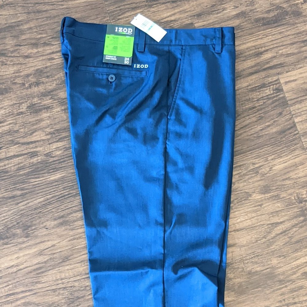 IZOD Men's Golf Pants - Navy - All weather - Size 34x30